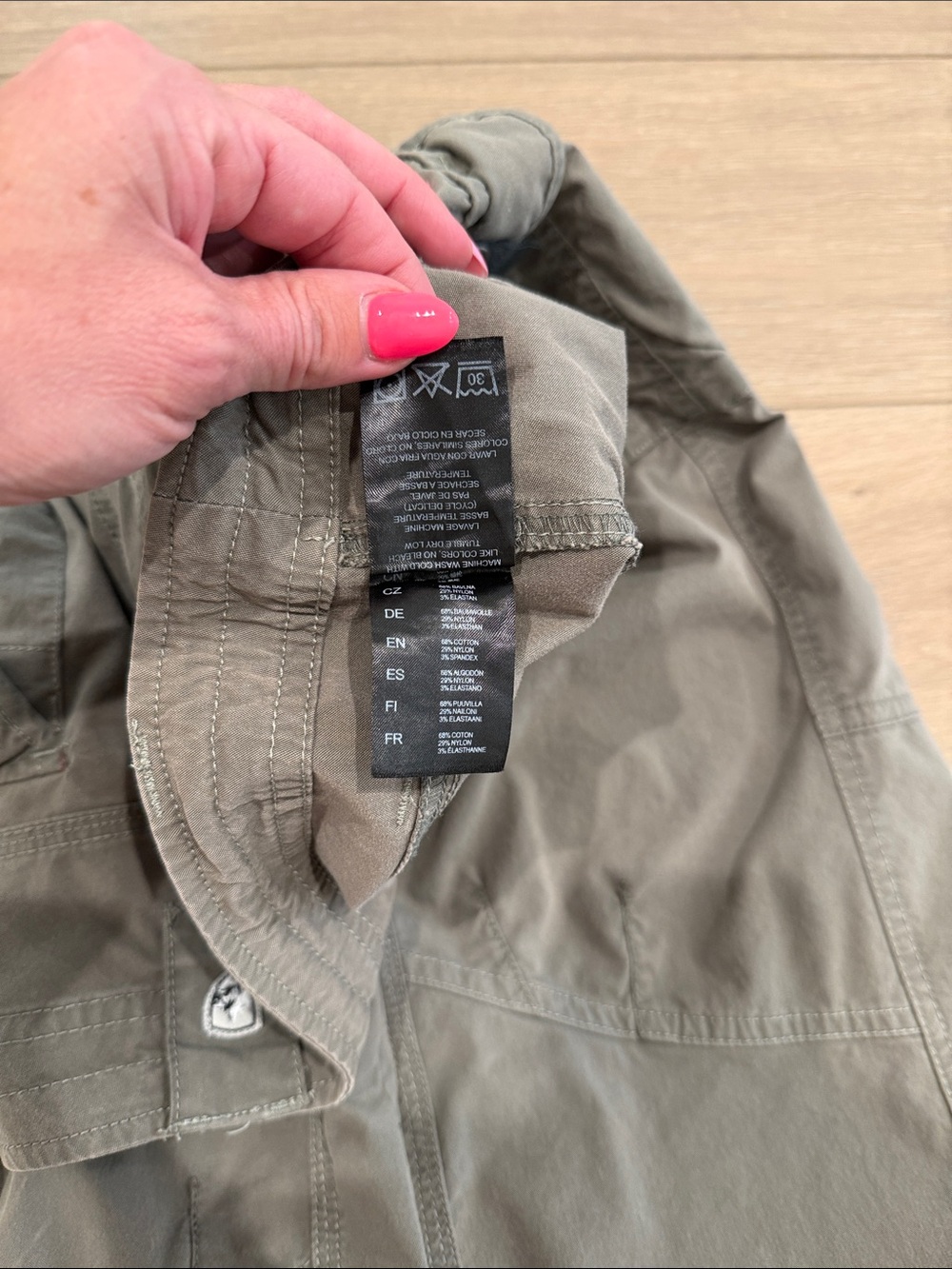KUHL Pine Gray Splash Roll-Up Pant Active Outdoor Hiking Capri Bottoms Size 6 - Picture 6 of 10